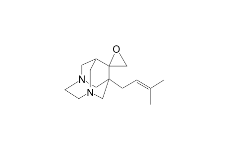 1-(3-Methyl-2-butenyl)-3,6-diazahomoadamantan-9-spiro-2'-oxirane