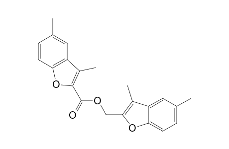 3,5-dimethyl-2-benzofurancarboxlic acid, (3,5-dimethyl-2-benzofuranyl)methyl ester