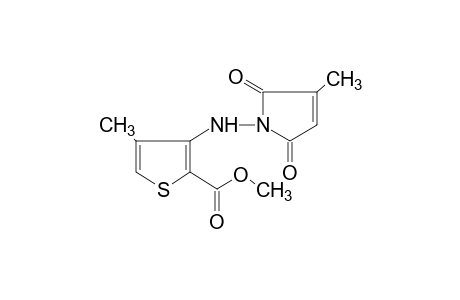 4-methyl-3-[(2-methylmaleimido)amino]-2-thiophenecarboxylic acid, methyl ester