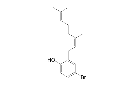 Phenol, 4-bromo-2-(3,7-dimethyl-2,6-octadienyl)- (Z)-