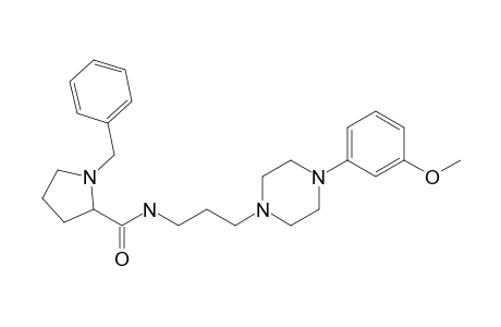 1-Benzyl-N-[3-[4-(3-methoxyphenyl)piperazin-1-yl]propyl]pyrrolidine-2-carboxamide