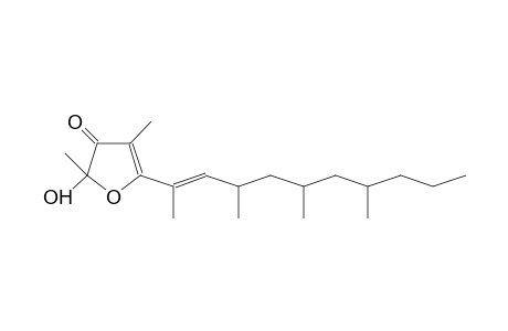 3(2H)FURANONE, 2-HYDROXY-2,4-DIMETHYL-5-(1,3,5,7-TETRAMETHYL-1-DECENYL)-