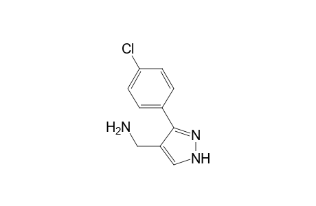 [3-(4-chlorophenyl)-1H-pyrazol-4-yl]methanamine