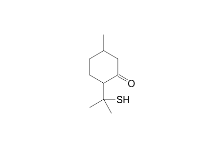 Cyclohexanone, 2-(1-mercapto-1-methylethyl)-5-methyl-, (2R-cis)-