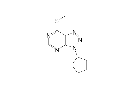 3-cyclopentyl-7-(methylthio)-3H-v-triazolo[4,5-d]pyrimidine