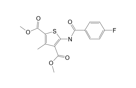 5-(4-Fluorobenzoylamino)-3-methylthiophene-2,4-dicarboxylic acid, dimethyl ester