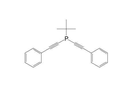 tert-Butyl-bis(2-phenylethynyl)phosphane