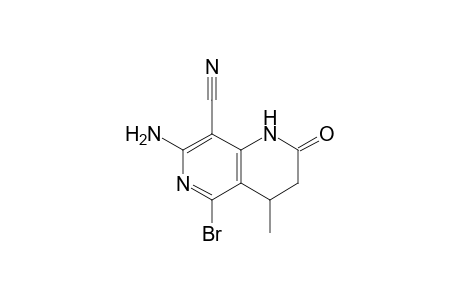 7-Amino-5-bromo-8-cyano-3,4-dihydro-4-methyl-1,6-naphthyridin-2(1H)-one