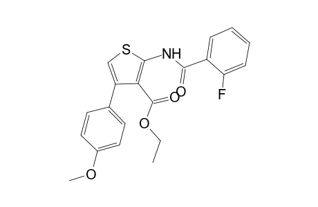 Ethyl 2-[(2-fluorobenzoyl)amino]-4-(4-methoxyphenyl)-3-thiophenecarboxylate