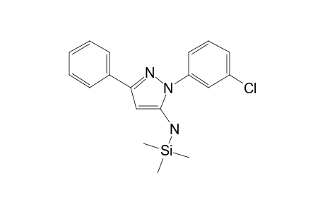 1-(3-Chlorophenyl)-3-phenyl-1H-pyrazol-5-amine, tms