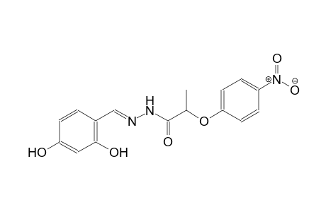 N'-[(E)-(2,4-dihydroxyphenyl)methylidene]-2-(4-nitrophenoxy)propanohydrazide