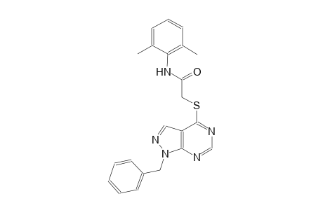 2-[(1-benzyl-1H-pyrazolo[3,4-d]pyrimidin-4-yl)sulfanyl]-N-(2,6-dimethylphenyl)acetamide