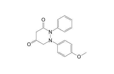 1-(p-methoxyphenyl)-2-phenyltetrahydro-3,5-pyridazinedione