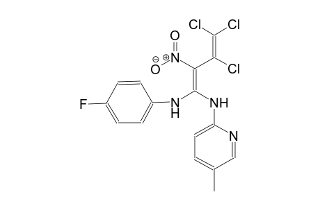 1,3-butadiene-1,1-diamine, 3,4,4-trichloro-N~1~-(4-fluorophenyl)-N~1~-(5-methyl-2-pyridinyl)-2-nitro-, (1E)-