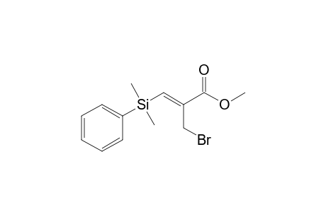 (Z)-METHYL-2-(BROMOMETHYL)-3-[DIMETHYL-(PHENYL)-SILYL]-ACRYLATE