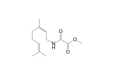 N-((Z)-3,7-dimethyl-octa-2,6-dienyl)-oxalic acid amide-methyl-ester