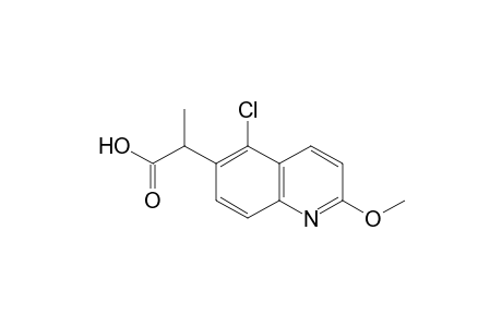 5-chloro-2-methoxy-alpha-methyl-6-quinolineacetic acid