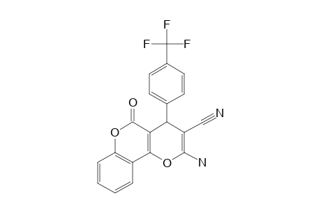 2-Amino-5-oxo-4-[4-(trifluoromethyl)phenyl]-4H,5H-pyrano[3,2-c]chromene-3-carbonitrile