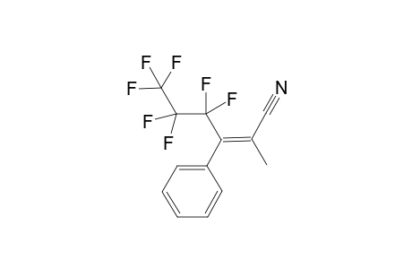 6,6,6,5,5,4,4-Heptafluoro-3-phenyl-2-methyl-hex-2-enenitrile