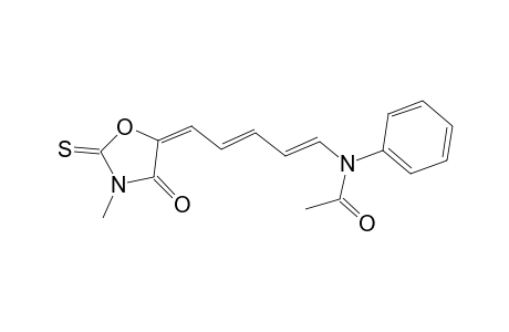 N-[(1E,3E,5E)-5-(3-Methyl-4-oxo-2-thioxo-1,3-oxazolidin-5-ylidene)-1,3-pentadienyl]-N-phenylacetamide