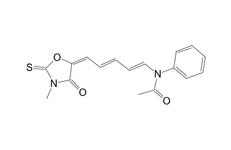 N-[(1E,3E,5E)-5-(3-Methyl-4-oxo-2-thioxo-1,3-oxazolidin-5-ylidene)-1,3-pentadienyl]-N-phenylacetamide