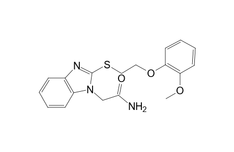 1H-benzimidazole-1-acetamide, 2-[[2-(2-methoxyphenoxy)ethyl]thio]-