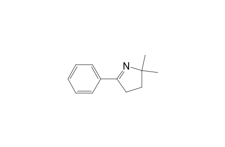 2H-Pyrrole, 3,4-dihydro-2,2-dimethyl-5-phenyl-