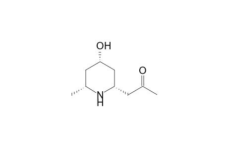 CIS,CIS-2-METHYL-4-HYDROXY-6-(2-OXOPROPYL)-PIPERIDINE