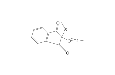 1,3-INDANDIONE, 2-ETHOXY-2-/METHYL- THIO/-,