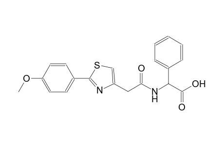 benzeneacetic acid, alpha-[[[2-(4-methoxyphenyl)-4-thiazolyl]acetyl]amino]-, (alpha~1~R)-