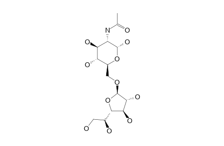 BETA-D-GALACTOFURANOSYL-(1->6)-2-ACETAMIDO-2-DEOXY-ALPHA-D-GLUCOPYRANOSIDE