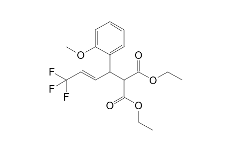 Ethyl (E)-2-ethoxycarbonyl-3-(o-anisyl)-6,6,6-trifluoro-4-hexenoate