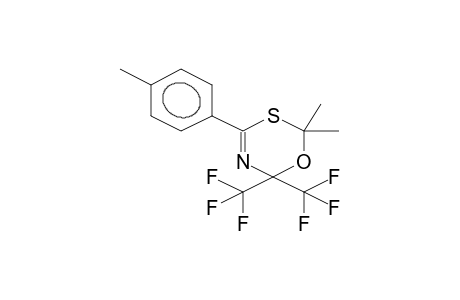 6,6-BIS(TRIFLUOROMETHYL)-4-(4-METHYLPHENYL)-2,2-DIMETHYL-6H-1,3,5-OXATHIAZINE