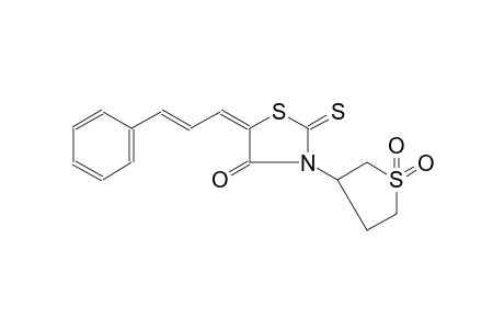 (5E)-3-(1,1-dioxidotetrahydro-3-thienyl)-5-[(2E)-3-phenyl-2-propenylidene]-2-thioxo-1,3-thiazolidin-4-one