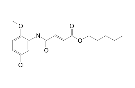 Fumaric acid, monoamide, N-(2-methoxy-5-chlorophenyl)-, pentyl ester