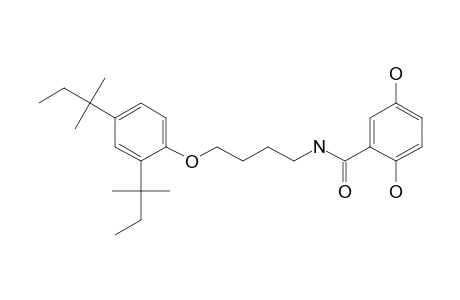 Benzamide, N-[4-[2,4-bis(1,1-dimethylpropyl)phenoxy]butyl]-2,5-dihydroxy-