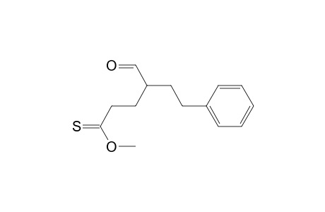 Methyl 4-formyl-6-phenylthiohexanoate