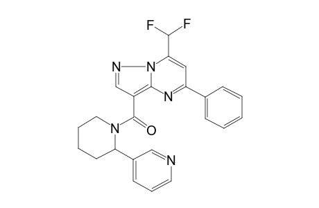 [7-(difluoromethyl)-5-phenyl-3-pyrazolo[1,5-a]pyrimidinyl]-[2-(3-pyridinyl)-1-piperidinyl]methanone