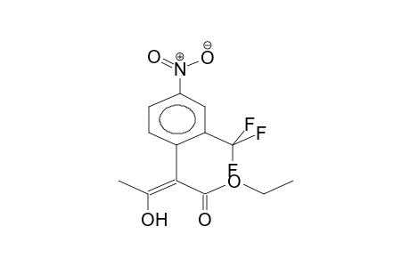 ETHYL ALPHA-(4-NITRO-2-TRIFLUOROMETHYLPHENYL)ACETOACETATE (ENOL)