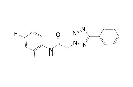 N-(4-fluoro-2-methylphenyl)-2-(5-phenyl-2H-tetraazol-2-yl)acetamide