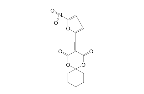 (5-nitrofurfurylidene)malonic acid, cyclic cyclohexylidene ester
