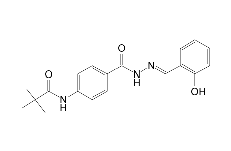 N-(4-([(2E)-2-(2-Hydroxybenzylidene)hydrazino]carbonyl)phenyl)-2,2-dimethylpropanamide
