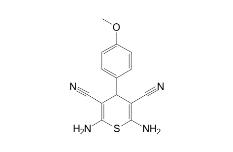 2,6-Diamino-4-(4-methoxyphenyl)-4H-thiopyran-3,5-dicarbonitrile