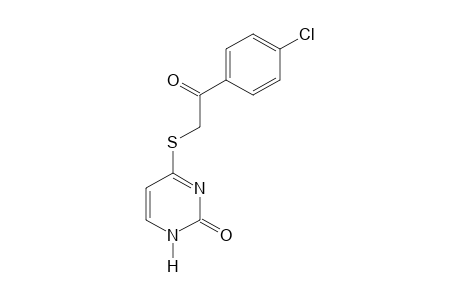 4-[(p-chlorophenacyl)thio]-2(1H)-pyrimidinone