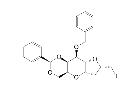 CIS-1-C-(3'-IODO-S-PROPAN-2'-OL)-3-O-BENZYL-4,6-O-BENZYLIDENE-2,2'-ANHYDRO-ALPHA-D-GALACTOPYRANOSIDE