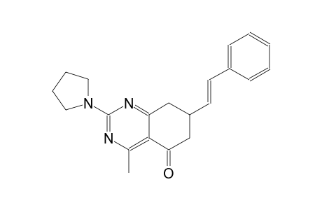 5(6H)-quinazolinone, 7,8-dihydro-4-methyl-7-[(E)-2-phenylethenyl]-2-(1-pyrrolidinyl)-