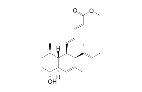 methyl (2E,4E)-5-[(1R,2S,4aS,5R,8R,8aR)-2-[(E)-but-2-en-2-yl]-5-hydroxy-3,8-dimethyl-1,2,4a,5,6,7,8,8a-octahydronaphthalen-1-yl]penta-2,4-dienoate