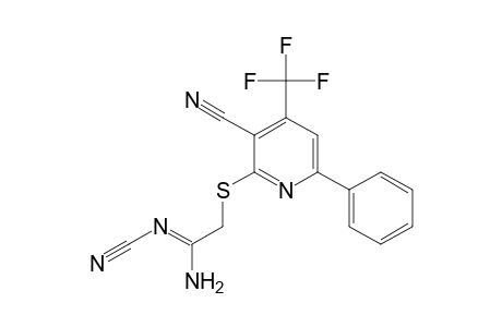 N2-Cyano-2-[3-cyano-6-phenyl-4-(trifluoromethyl)-2-pyridylthio]acetamidine