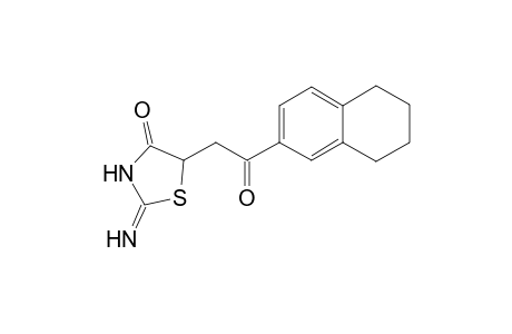 2-Amino-5-(2-keto-2-tetralin-6-yl-ethyl)-2-thiazolin-4-one