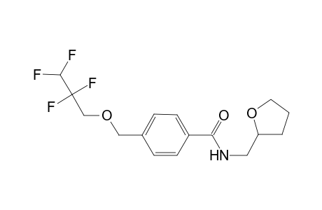 4-[(2,2,3,3-tetrafluoropropoxy)methyl]-N-(tetrahydro-2-furanylmethyl)benzamide